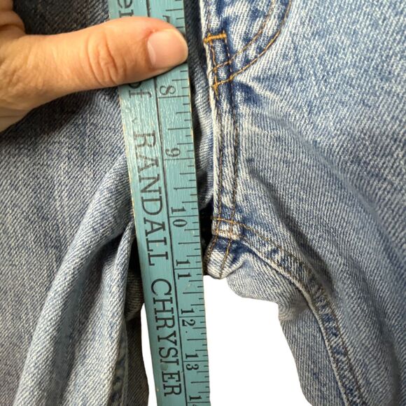 Abercrombie & Fitch Denim Super Skinny Jeans Sz 28x32 90s Light Wash Raw Hem - Picture 12 of 14